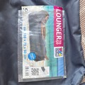 2er Set Happy People Lounger to Go Sitzsack Strand-Liege, Grau, 180x75x60 Cm 