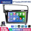 Android 13 Autoradio 32G Apple CarPlay Für Golf 7 2013-2017 GPS Navi SWC BT +Kam