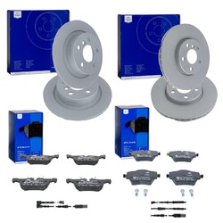 ATE BREMSSCHEIBEN + CERAMIC BELÄGE VORNE+HINTEN passend für BMW X1 F48 X2 F39VA 307x24mm | HA 280x10mm | komplett mit Warnkontakt