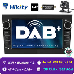 7" Android 12 DAB+ Autoradio Für OPEL Astra H Zafira Corsa D Tigra GPS Navi WiFi