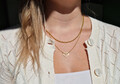 Gold Herz-Kette 45 cm | 18 Karat | Ankerkette mit Herz Anhänger, Neu