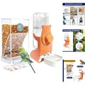 Automatischer Vögel und Wasserspender Transparentes Acryl Vogelfutterhaus und...
