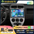 64GB Android 15 Autoradio Apple Carplay Für Jeep Compass 2007-2010 GPS Navi DAB+