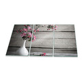 Herdabdeckplatte Abdeckung Ceranfeld Abdeckplatte Rosa Schneidebrett Glasplatte