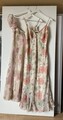 ZERO Chiffon Trägerkleid zwei Kleider Blumen Muster  (zweites Kleid Gratis)