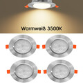 4X5W LED Einbaustrahler Flach Spots Einbauleuchten Deckenleuchte Warmweiß 230V