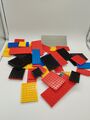 Lego ® viele Platten rot schwarz gelb blau grau verschieden Größen