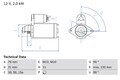 BOSCH Anlasser Starter 0 986 022 880 +67.90€ Pfand für BMW X5 X3 E60 50 M10X1,5