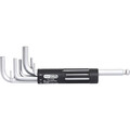 KS TOOLS - 3 in 1 Innen6kant-Winkelstiftschlüssel-Satz,8-tlg. lang, Kugelkopf - 