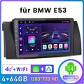 9 Zoll Autoradio Für BMW X5 E53 Android 14 8-Kern 4+64GB GPS Navi SWC DAB RDS 4G