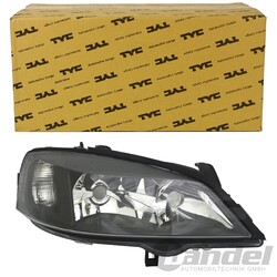TYC HAUPTSCHEINWERFER H7/HB3 LINKS passend für OPEL ASTRA G CC 1.2 - 2.2 DTI 16V