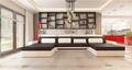 XXL BIG Wohnlandschaft U Form Ecksofa Sofa Couch Polster Garnitur Textil Stoff