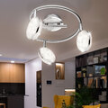 Deckenlampe Deckenstrahler Spotleuchte LED Kristall Wohnzimmerlampe beweglich