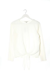 COMMA Schlupf-Bluse Damen Bluse Gr. DE 34 wollweiß Elegant