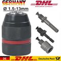 Metal Schnellspann Bohrfutter Profi SDS Plus Adapter für Bohrmaschine Ø1.5-13 mm
