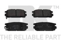 NK 223417 Bremsbelagsatz, Scheibenbremse hinten für HYUNDAI