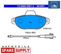 BREMSBELAGSATZ, SCHEIBENBREMSE FÜR FIAT LANCIA ATE 13.0460-3951.2