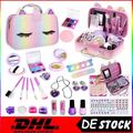 Kinderschminke Set Mädchen, Waschbar Make up Set mit Schminkkoffer Kinder