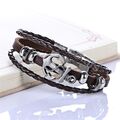 Damen Herren Armband Vintage Anker Surferarmband Armschmuck Kette Bracelet WOW