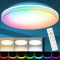 LED Deckenleuchte Dimmbar mit Fernbedienung RGB Farbwechsel LED Deckenlampe NEU