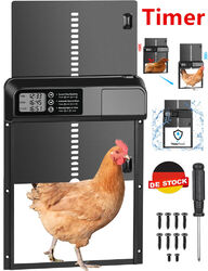 Aluminum Automatische Hühnerklappe Batterie,Timer Elektrische Hühnerklappe IP44