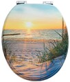 sanicomfort MDF WC Klo Toiletten Sitz Deckel Brille Softclose Sonnenuntergang