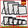 10W-500W LED Fluter Außen strahler Scheinwerfer mit Bewegungsmelder/Stecker IP66
