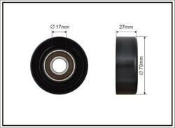 CAFFARO 500529 Spannrolle Keilrippenriemen 70mm für NISSAN JUKE (F15)