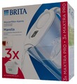 Brita Marella Weiß Wasserfilter-Kanne + 3x Maxtra Pro All-in-1 Filterkartuschen