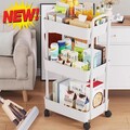 Rollwagen Küchenwagen Servierwagen Bücherwagen Rollregal Bastelwagen mit Rollen