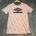 Umbro Herren T-Shirt rosa Medium Retro geometrisch All-Over-Druck