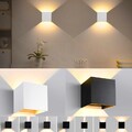 Cube Würfel LED Wandleuchte Up Down innen Strahler Licht Lampe wasserdicht 20W