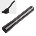 Auto Dach Kurz Stab Antenne 8cm Carbon Design Radio Adapter Fuß DAB Universal