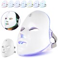 LED Gesichtsmaske Led Maske Lichttherapie mit 7 Spektralmodi für Gesicht DE