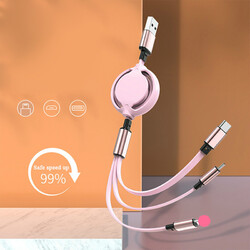 3 IN 1 Schnell USB Ladekabel Universal Multi Funktion Handy Ladekabe æ