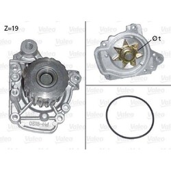 1x Wasserpumpe, Motorkühlung VALEO 506661 passend für HONDA