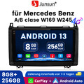 8Kern 8+256G Autoradio GPS Navi Für Mercedes Benz A/B W169 W245 Viano Android 13