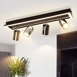ZMH 2/3/4 Flammig GU10 Deckenstrahler + LED Deckenleuchte Flur Küche Wohnzimmer