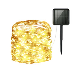 50-200 LED Solar Lichterkette Lichtschlauch Beleuchtung Garten Party Deko Außen