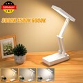 LED SCHREIBTISCHLAMPE KABELLOS AKKU TISCHLAMPE DIMMBAR LESELAMPE BÜROLEUCHTE USB