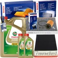 BOSCH FILTERSET+CASTROL 5W30 ÖL passend für VW T5 T6 MULTIVAN BUS TRANSPORTER