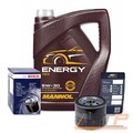 BOSCH ÖLFILTER + 5l 5W-30 FÜR RENAULT CLIO SCENIC KANGOO MEGANE MODUS SUZUKI