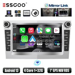 Autoradio Android 13 32G Carplay GPS NAVI RDS Kamera Für Opel Astra H Corsa C/D