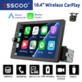 1 DIN 10,4" Wireless Apple Carplay Android Auto Autoradio IPS Bildschirm USB KAM