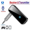2-in-1 Wireless Bluetooth 6.0 Sender Empfänger Adapter Audio 3.5mm Jack Aux