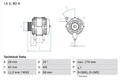 BOSCH 0 986 081 000 Lichtmaschine Generator 80A 14V für TOYOTA AYGO (WNB1, KGB1)