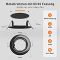 Einbaustrahler LED GU10 Rund Rahmen Schwenkbar Einbauleuchte Deckenstrahler Spot