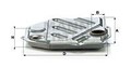 Hydraulikfilter Automatikgetriebe für Mercedes Mann-Filter H2014Nkit 1968 - 1995