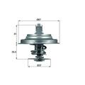 Mahle TX 25 87D Thermostat Kühlmittel für Audi A4 Skoda VW Volvo Bentley