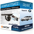 TOWCAR Anhängekupplung abnehmbar und E-Satz für BMW 2er Gran Coupe 11.2019- AHK